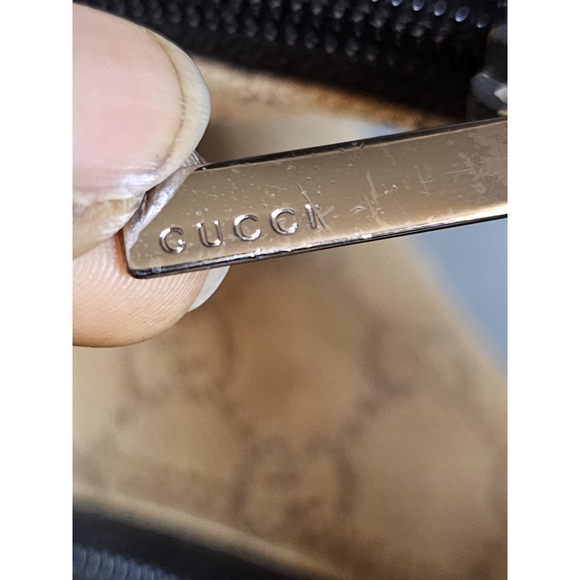 Gucci GG Canvas and Leather Zip Hobo Bag Beige/Brown - Picture 8 of 11